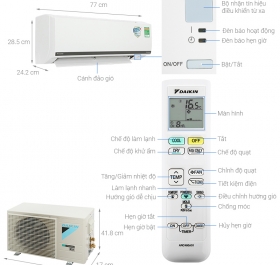 Máy Lạnh Daikin Inverter 1 HP